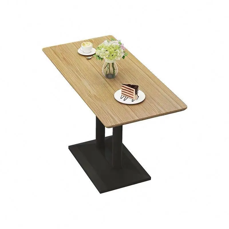 Restaurant Hall Custom Wood Dining Tables And Chairs Set