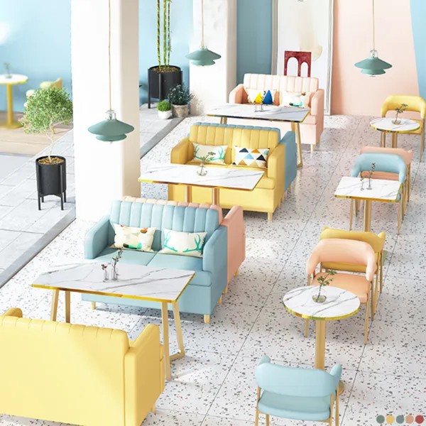 Restaurant furniture dining tables and chairs set