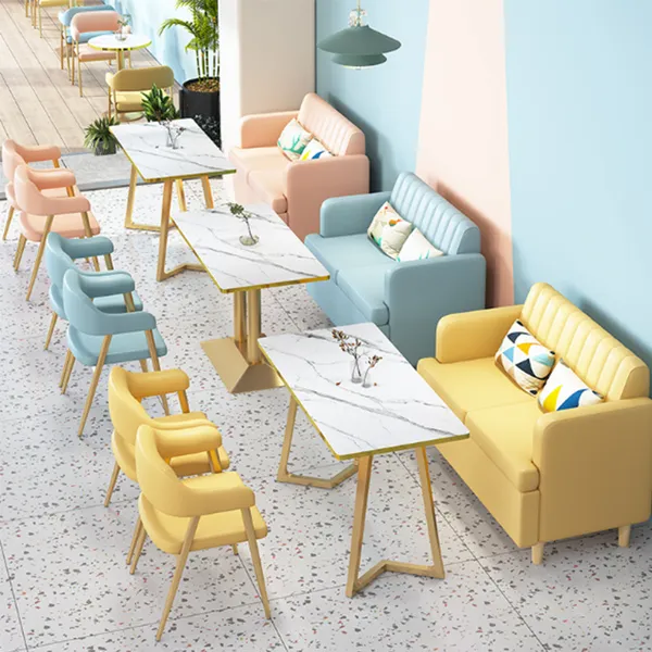 Restaurant furniture dining tables and chairs set