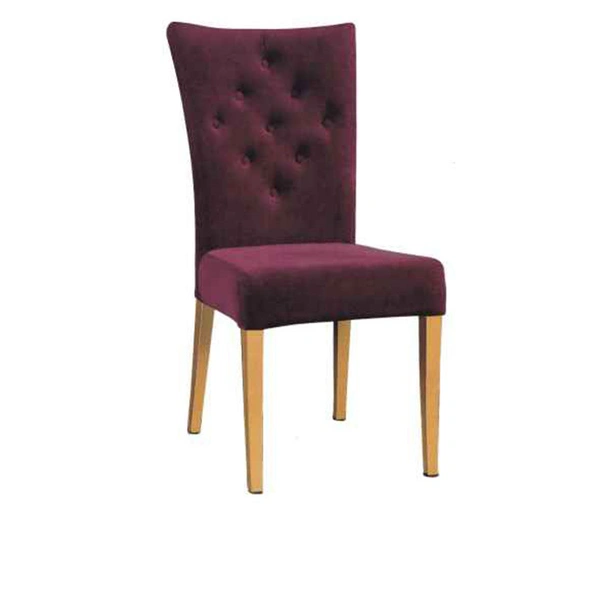 High quality Luxury high back metal dining chair