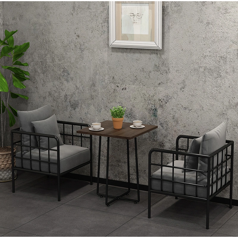 Metal Frame Fabric Leather Seat Couch Restaurant Booth