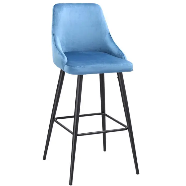 Modern Chair Velvet Upholstery Chair Bar Stool
