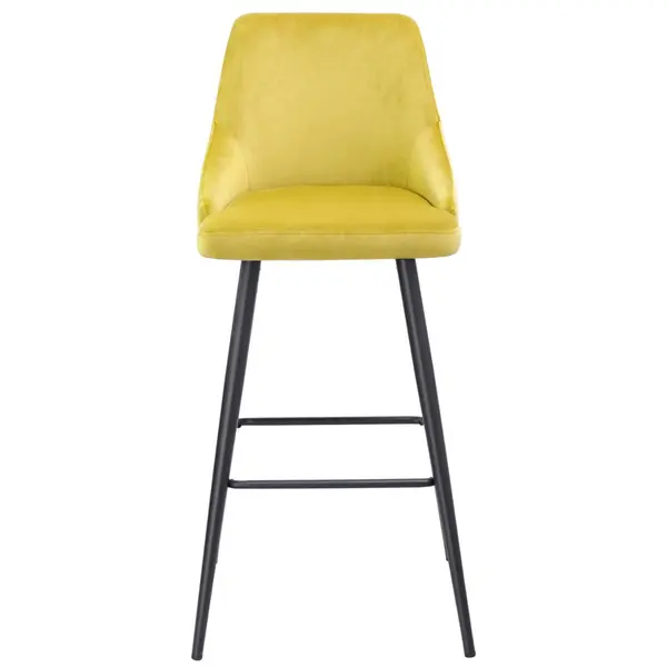 Modern Chair Velvet Upholstery Chair Bar Stool