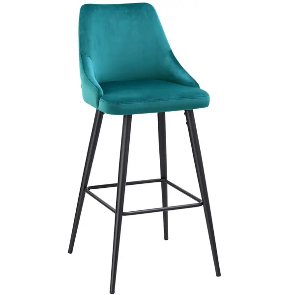 Modern Chair Velvet Upholstery Chair Bar Stool