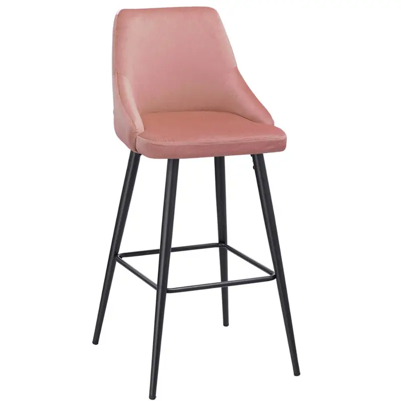 Modern Chair Velvet Upholstery Chair Bar Stool