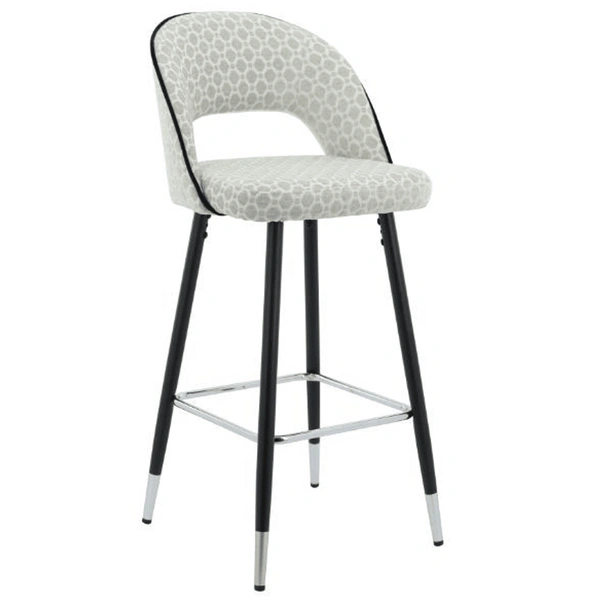 Velvet Modern Bar Stool Chair with Back