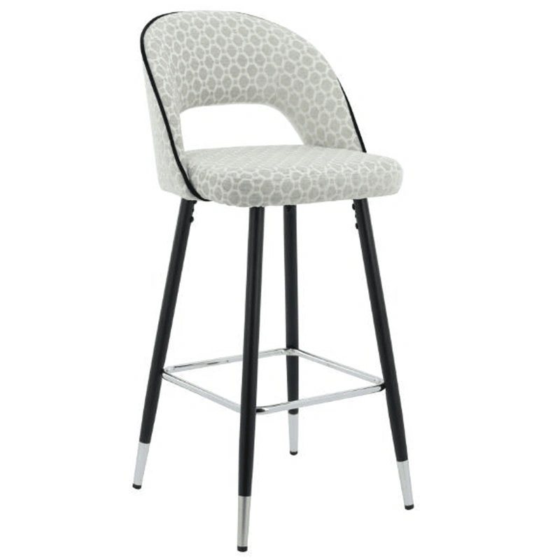 Velvet Modern Bar Stool Chair with Back