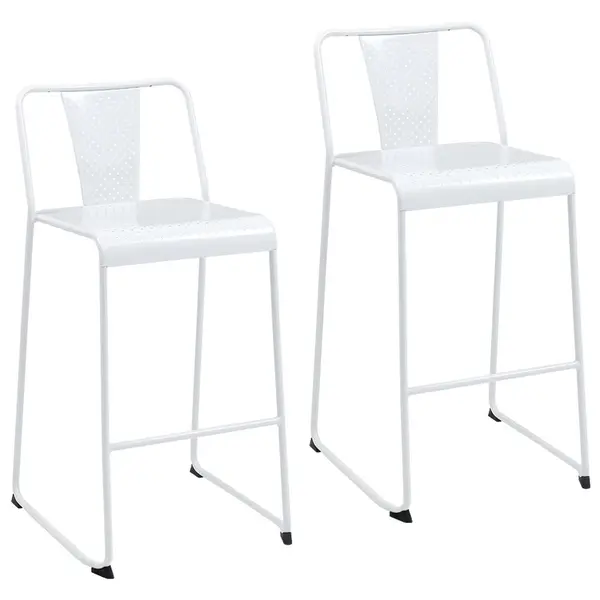 Industrial metal bar restaurant chair