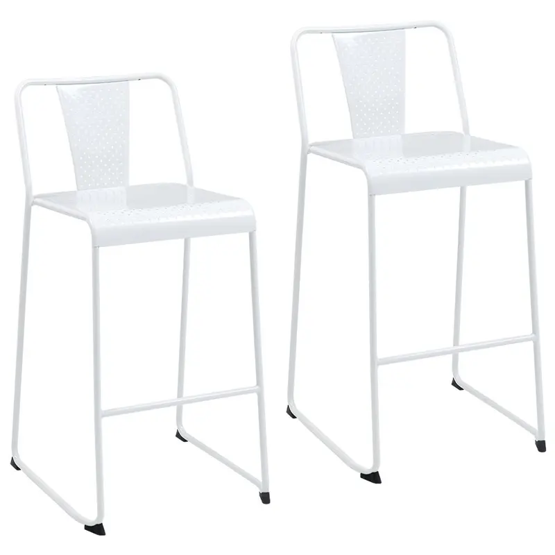 Industrial metal bar restaurant chair