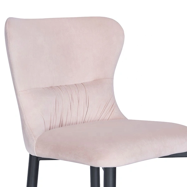 Vintage modern velvet dining chair