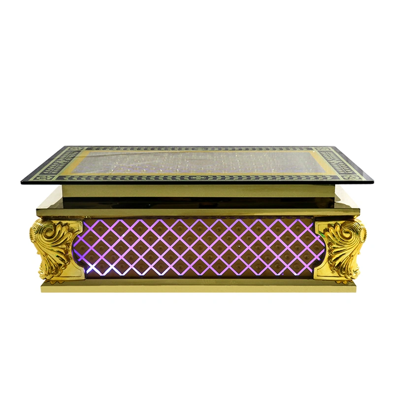 KTV Luminous Tea Table Gold Color