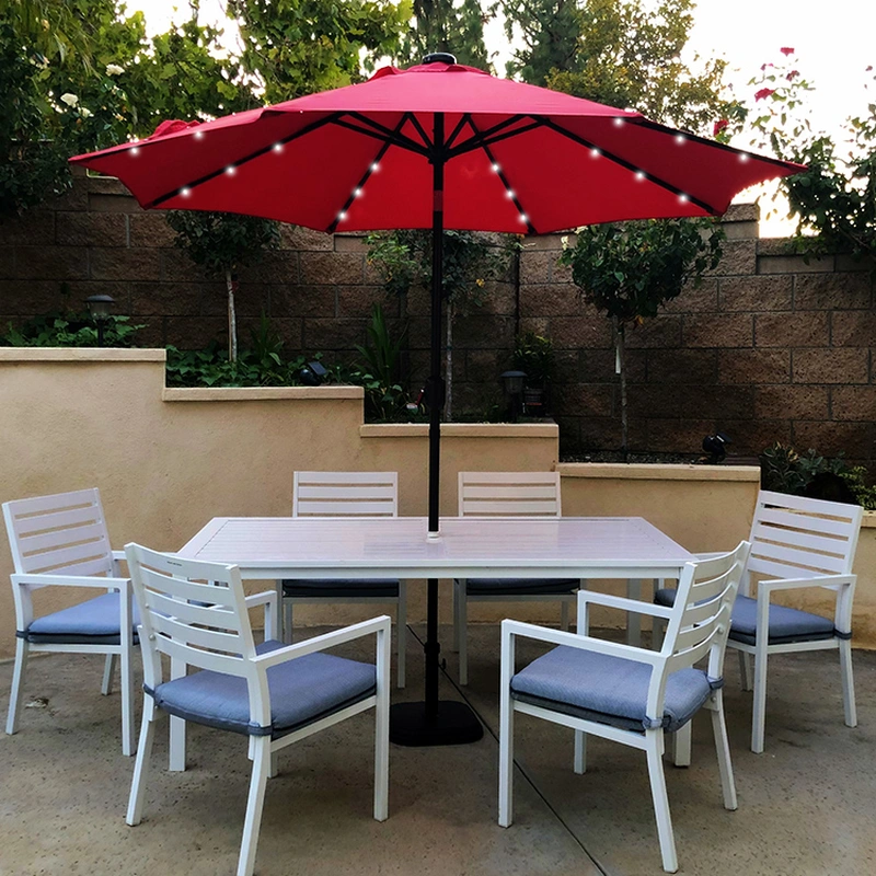 Custom umbrella Garden Outdoor Parasol beach led lights