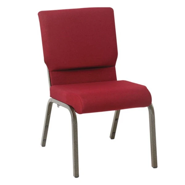 cheap used interlocking stacking metal padded church chair
