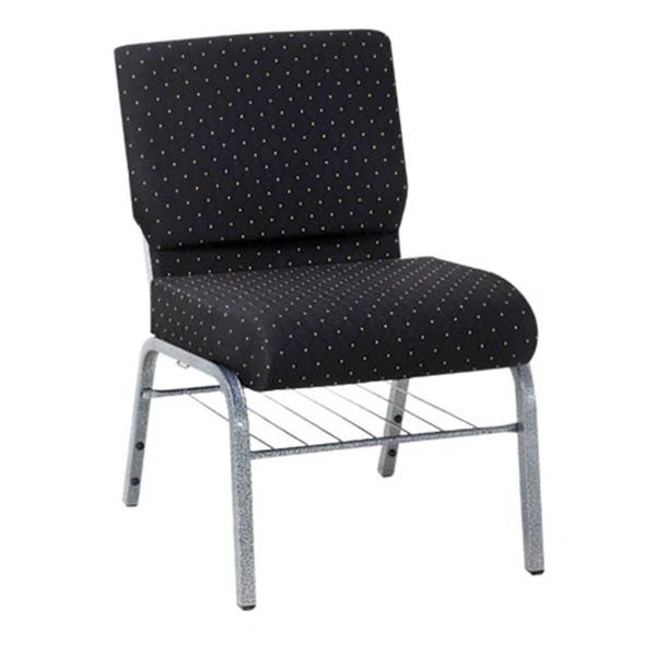 cheap used interlocking stacking metal padded church chair