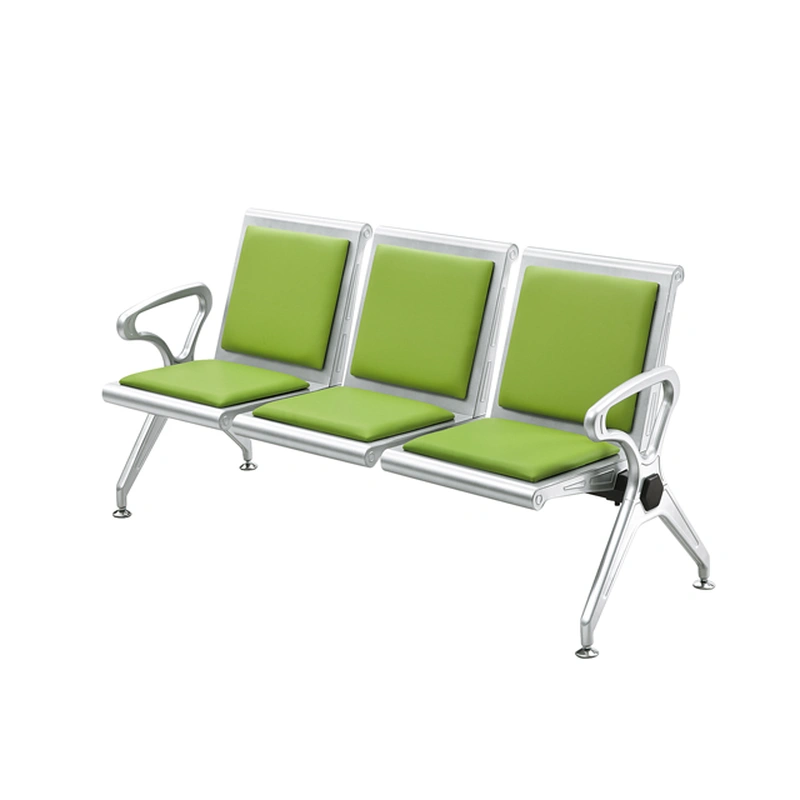 Public Metal Chair Bench Chair Cushions