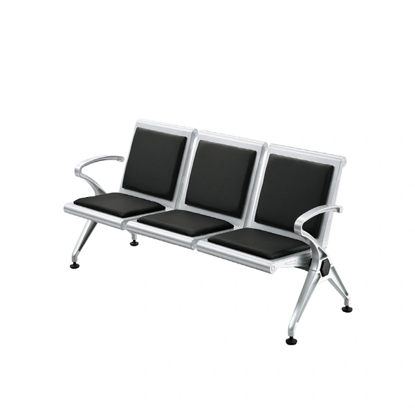 Public Metal Chair Bench Chair Cushions