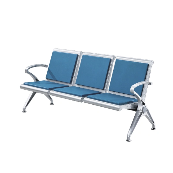 Public Metal Chair Bench Chair Cushions