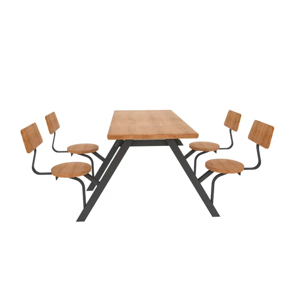 Modern design dining Cafeteria furniture dining table and chair