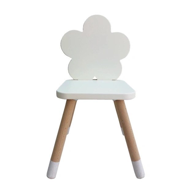 China Wholesale Kids Room Party Wooden Chairs Flower Bowknot Shaped