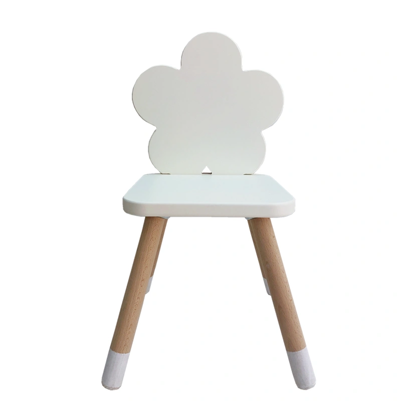 China Wholesale Kids Room Party Wooden Chairs Flower Bowknot Shaped