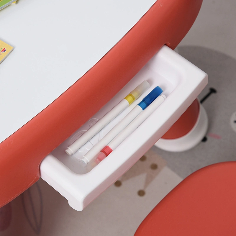 Plastic Indoor Baby Furniture Children Chair And Table Set