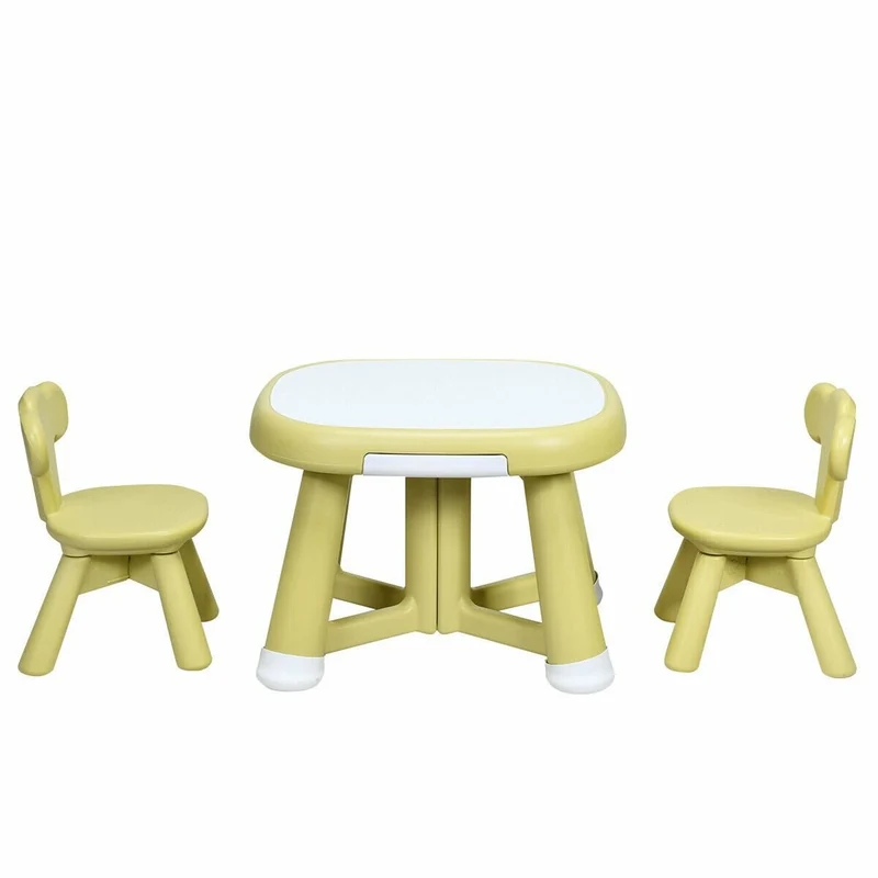 Plastic Indoor Baby Furniture Children Chair And Table Set