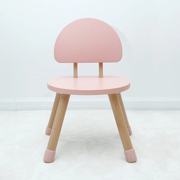 Mushroom-Shaped Solid Wood Children's Tables And Chairs