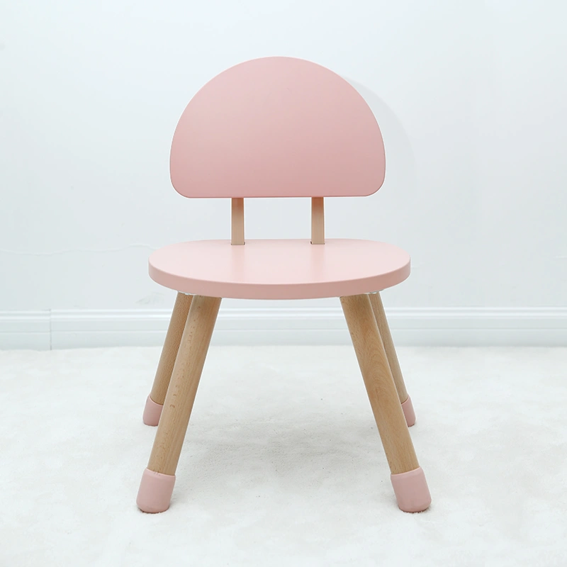 Mushroom-Shaped Solid Wood Children's Tables And Chairs