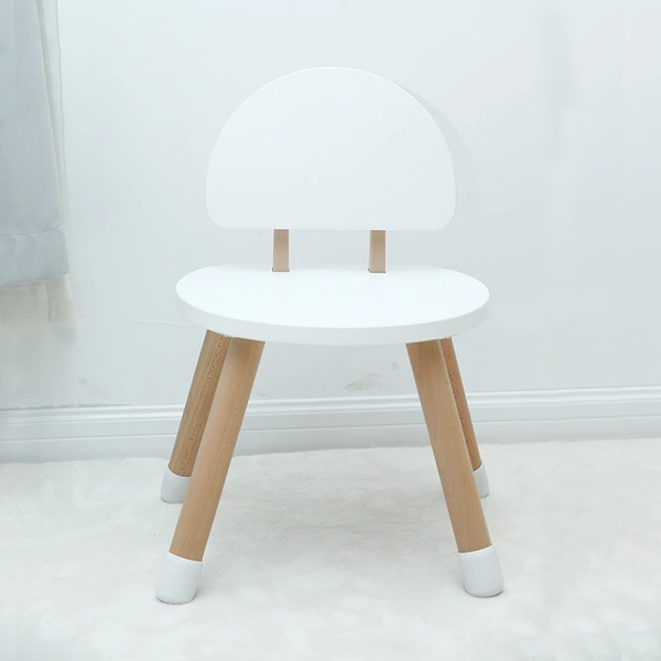Mushroom-Shaped Solid Wood Children's Tables And Chairs