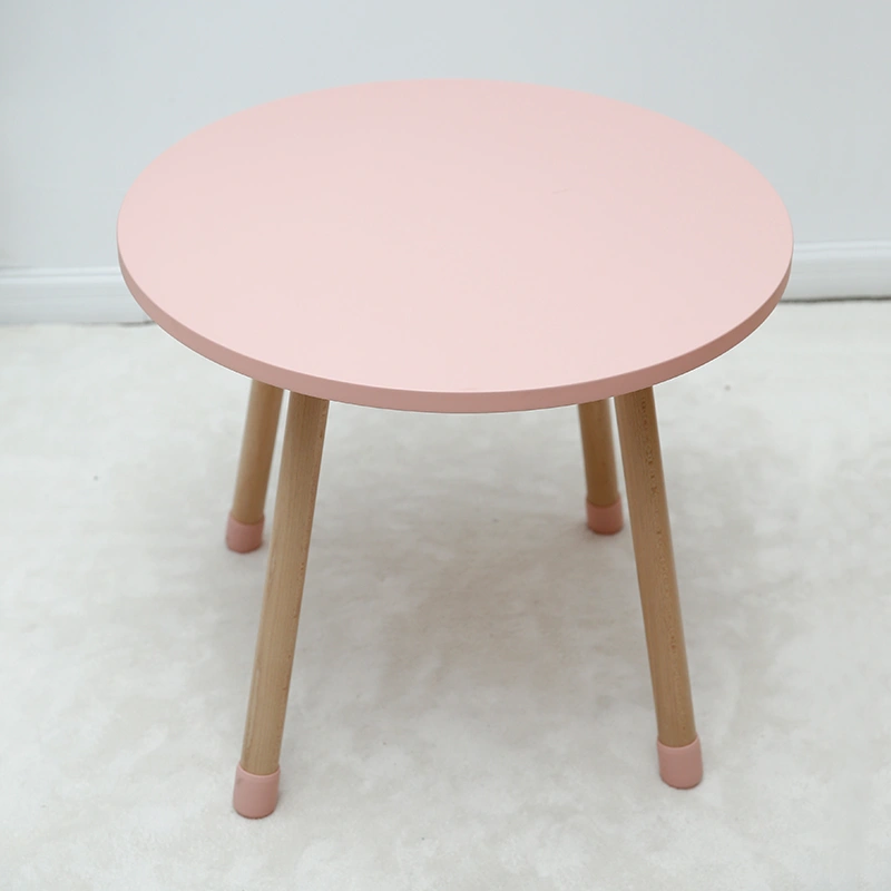 Nordic Round Solid Wood Kindergarten Furniture