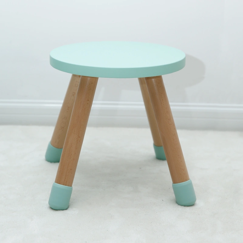 Nordic Round Solid Wood Kindergarten Furniture
