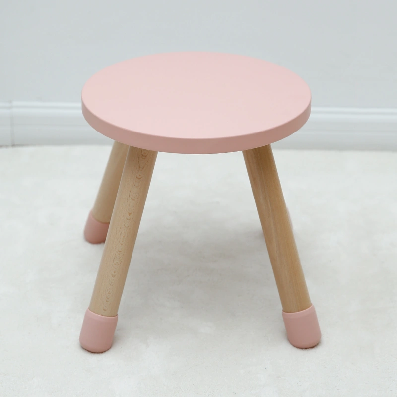 Nordic Round Solid Wood Kindergarten Furniture