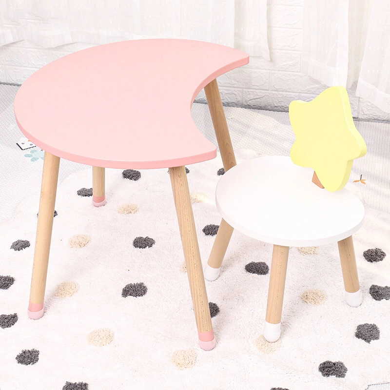 Moon and Star Shape Children's Table And Chair
