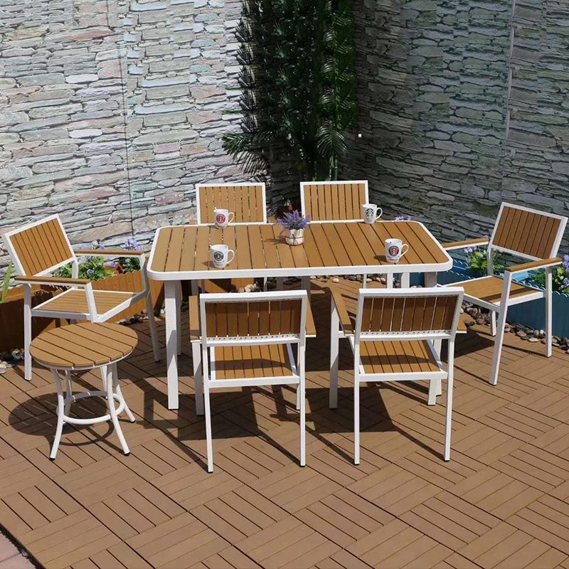 Good Quality Bali Outdoor Teak Look Plastic Wood Furniture