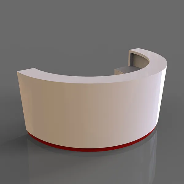 Custom size Artificial solid surface office reception desk