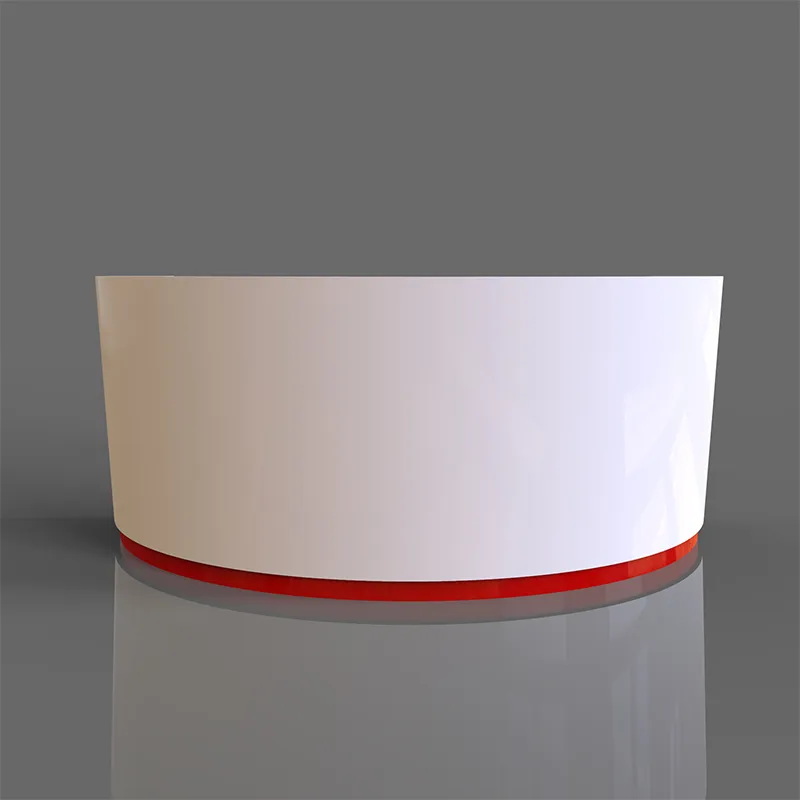 Custom size Artificial solid surface office reception desk