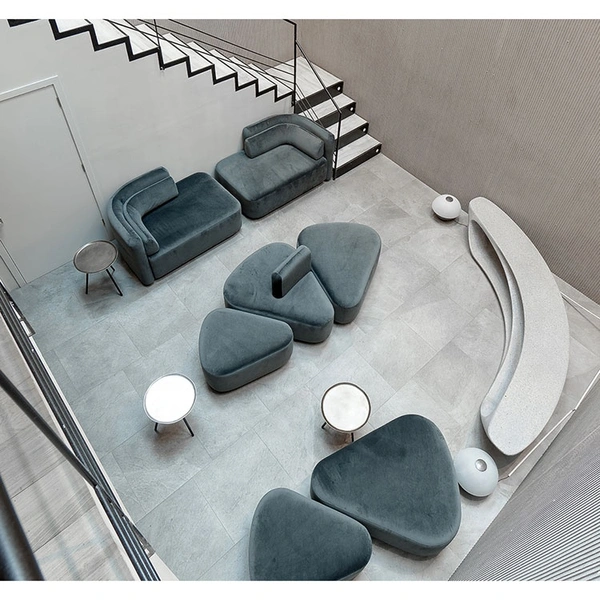 Velvet Corner Sofa Sectional sofa Can be removed Small house