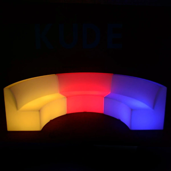  PE Plastic Illuminated Furniture for Home Garden LED  Sofa