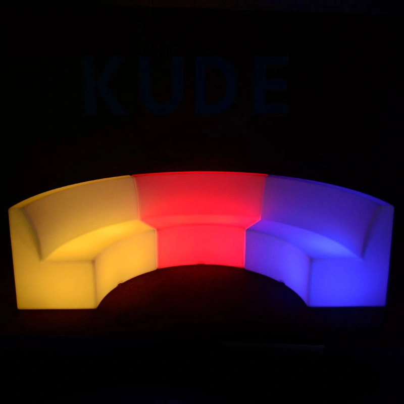  PE Plastic Illuminated Furniture for Home Garden LED  Sofa