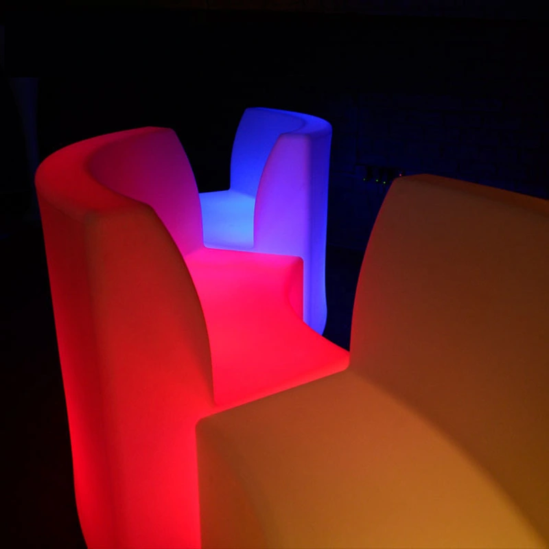  PE Plastic Illuminated Furniture for Home Garden LED  Sofa