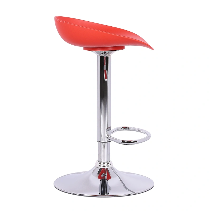 Modern coloful design PP plastic Bar Stool with Footrest