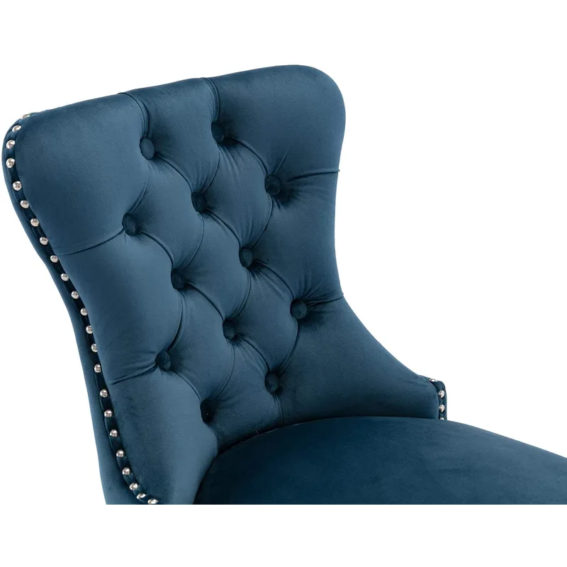 Modern Tufted Swivel Stool Metal Base for Home Kitchen Bar