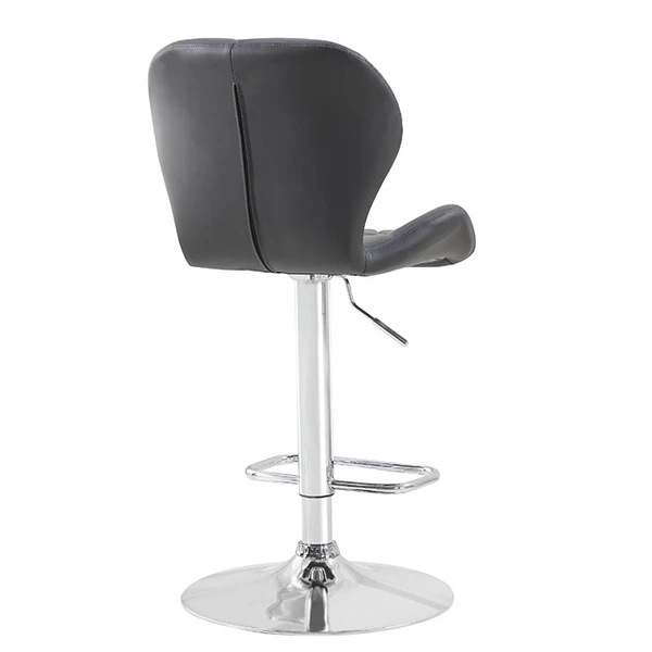 French leather bar height upholstered barstools