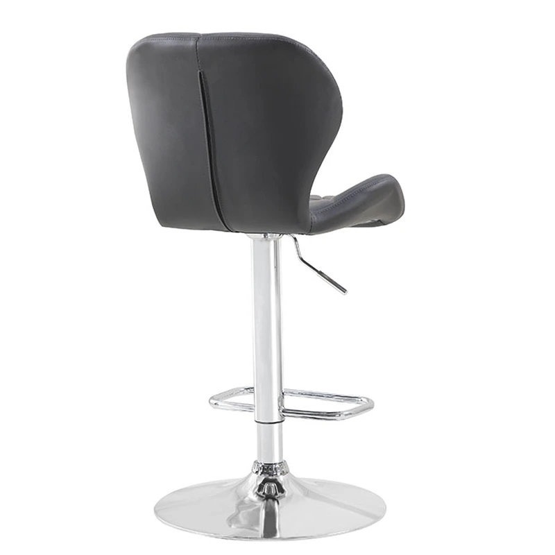 French leather bar height upholstered barstools