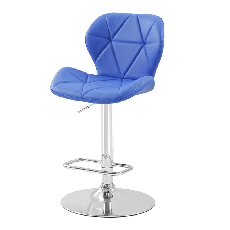 French leather bar height upholstered barstools