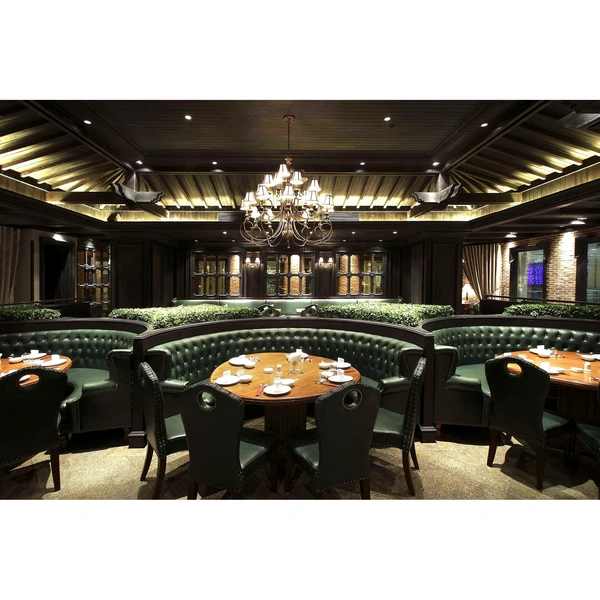 Modern Fabric Customize Purple Fabric Sectional Sofa Booth