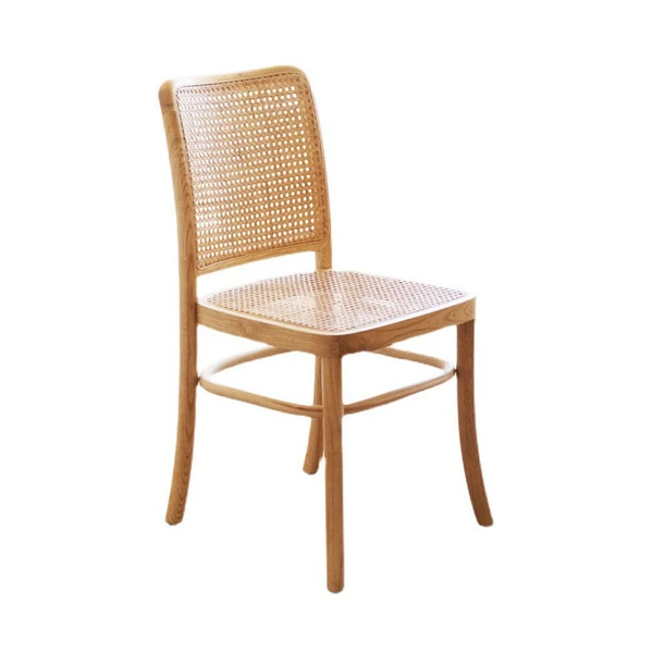 Customized restaurant furniture wooden tables and rattan chair 