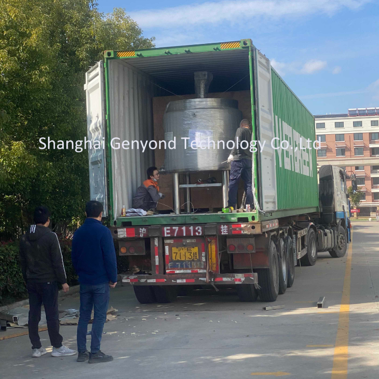 ligne de traitement du lait uht avec machine de remplissage aseptique prête à être expédiée pour le client du bhoutan en 2017