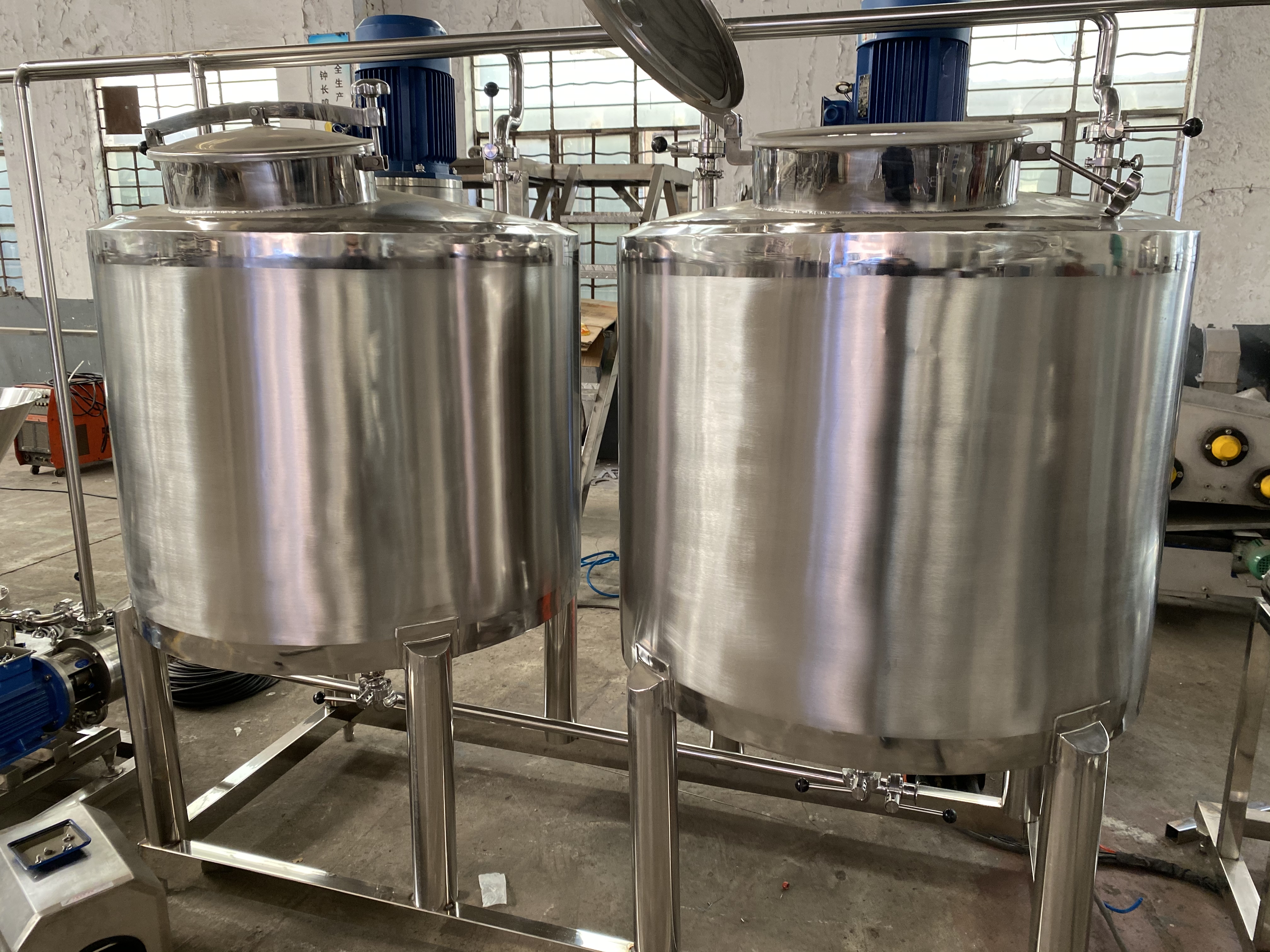 ligne de production de thé au lait pour un client malaisien en 2019