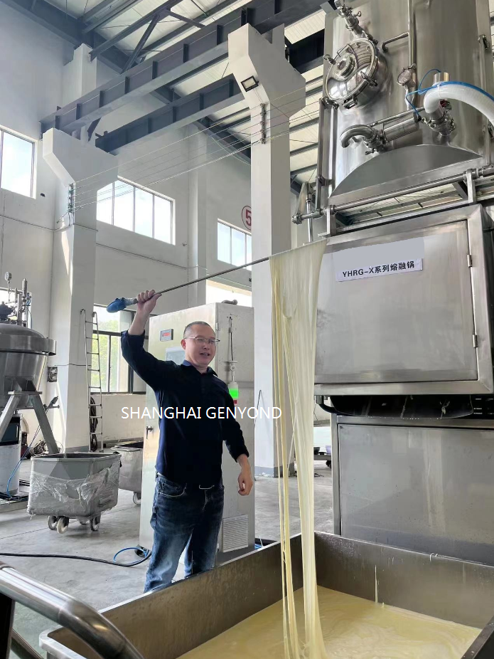Machine d'étirage de fromage mozzarlla de 500 l pour un client iranien en février 2023